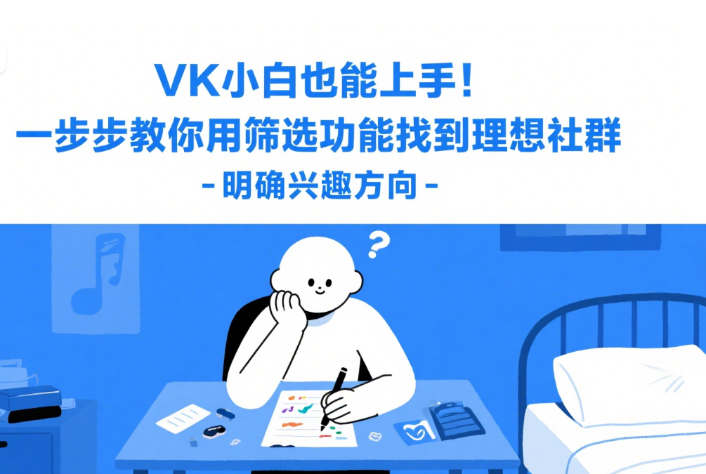 VK小白也能上手！一步步教你用筛选功能找到理想社群