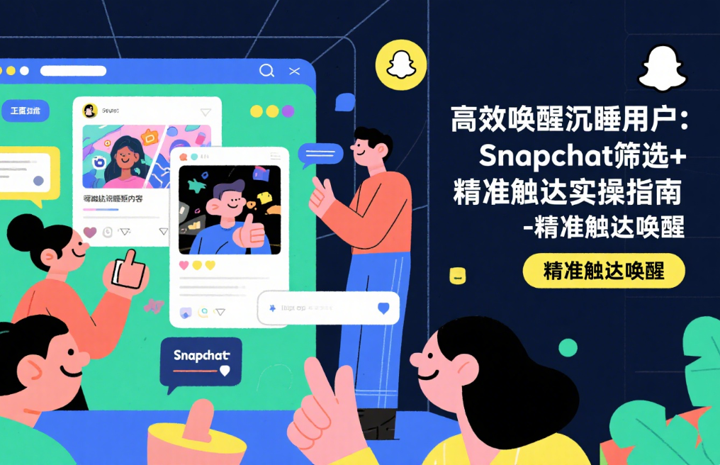 高效唤醒沉睡用户：Snapchat筛选+精准触达实操指南