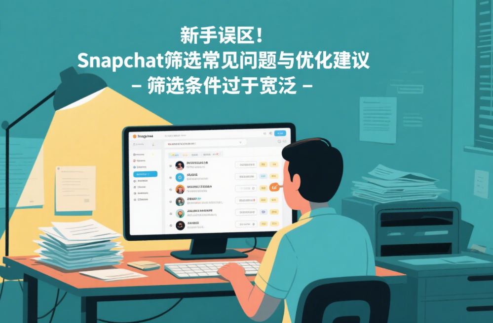 新手误区！Snapchat筛选常见问题与优化建议