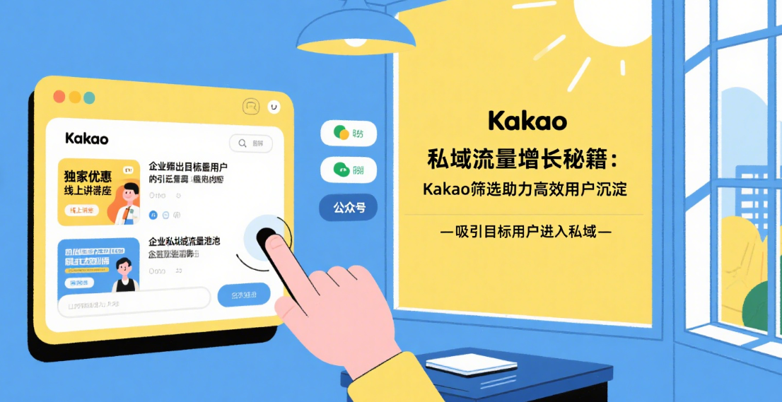 私域流量增长秘籍：Kakao筛选助力高效用户沉淀