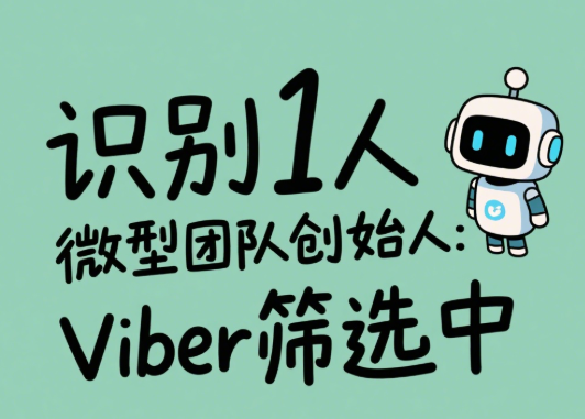 识别1人微型团队创始人：Viber筛选中的角色标签设计